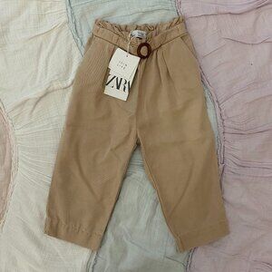 Zara Paperbag Pants with Belt 2-3Y